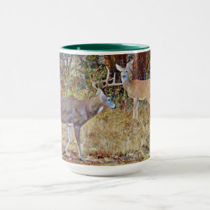 Wild Deer Couple Buck en Doe Art Mok Cup