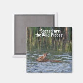 Wild Deer Fawn Wilderness Cadeaux Magnets (Recto/Verso)