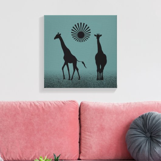 Wild Design Art Canvas Afdruk (Insitu (Woonkamer))