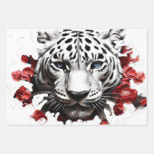 Wild design White Tiger cadeaupapier (Voorkant 2)