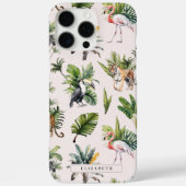 Wild dier | Jungle groen monogram Case-Mate iPhone Case (Achterkant)