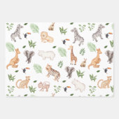 wild dier met Oerwoud Inpakpapier Vel (Voorkant 2)