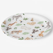 wild dier met Oerwoud Papieren Bordje (Gekanteld)