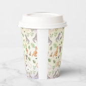 wild dier met Oerwoud-structuur Papierkopjes Papieren Bekers (Links)