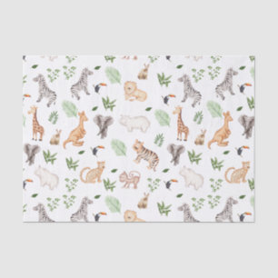 wild dier met Oerwoud Tissuepapier