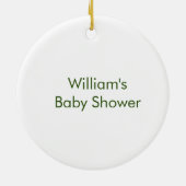 wild dier met Oerwoud Tree-patroon keramiek Keramisch Ornament (Achterkant)