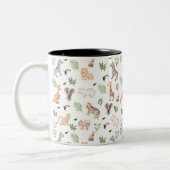 wild dier met Oerwoud Tweekleurige Koffiemok (Links)