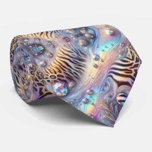 Wild Dierenprint Opal Gevlekte Stropdas