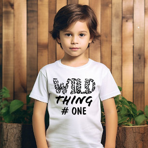 Wild ding Number Quote Funny Leopard Print T-Shir T-shirt