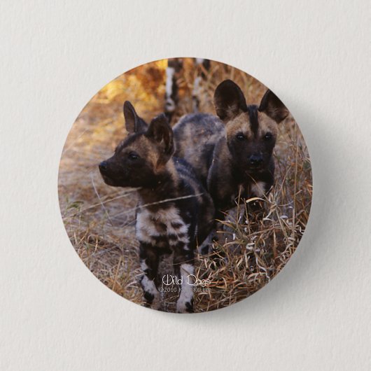 Wild Dogs ronde knop Button 5,7 Cm (Voorkant)