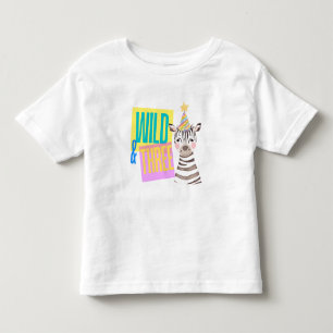 Wild & Drie 3e Verjaardag Zebra T-shirt