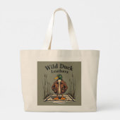 Wild Duck Leathers Jumbo Canvas tas - Natuurlijke (Achterkant)