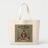 Wild Duck Leathers Jumbo Canvas tas - Natuurlijke (Voorkant)