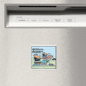 Wild Ducks Motorbike Fridge Magnet (In Situ (Lave-vaisselle))