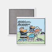 Wild Ducks Motorfiets Koelkast Magnet Magneet (Voorkant / Achterkant)