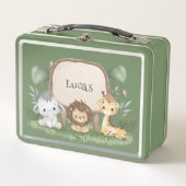 wild een 1e verjaardag oerwoud safari Verjaardagsf (Voorkant)