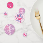 Wild Een Oerwoud Thema Meisje Eerste Verjaardag Confetti (Groep)