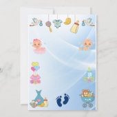 Wild Een thema Baby shower Uitnodiging (Achterkant)