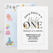 Wild Een thema Baby shower Uitnodiging (Voorkant / Achterkant)