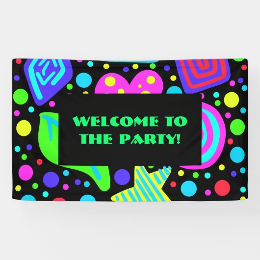 Wild Eighties Party Spandoek (Horizontaal)