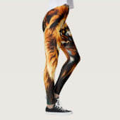 Wild Elegance: Leeuwin Gedrukte Leggings (Rechts)
