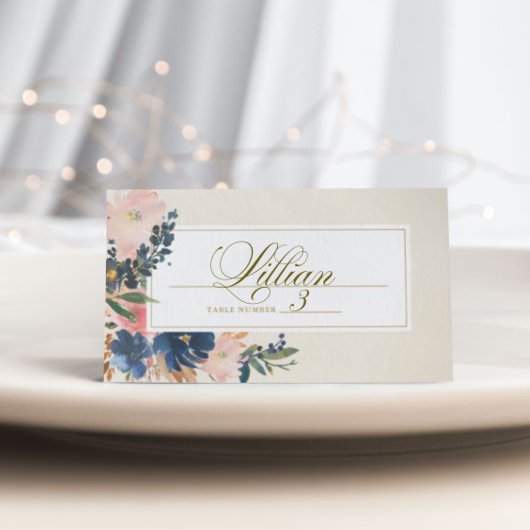 Wild Elegance | Navy Blush & Gold Wedding
