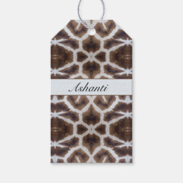 Wild Elegeant | Persoonlijke Safari Giraffe Print Cadeaulabel