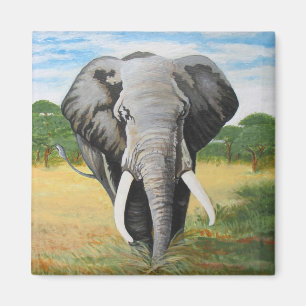 Wild Elephant Magneet
