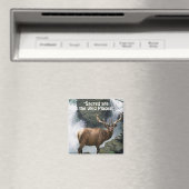 Wild Elk & Cascade Wilderness Magnets cadeaux (In Situ (Lave-vaisselle))