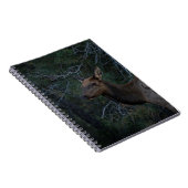 Wild Elk In Pine Forest - Deer Wildlife Photograph Notitieboek (Rechterzijde)