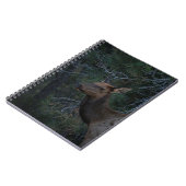 Wild Elk In Pine Forest - Deer Wildlife Photograph Notitieboek (Linkerzijde)