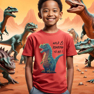 Wild en Brullend om te Gaan T-Rex T-shirt