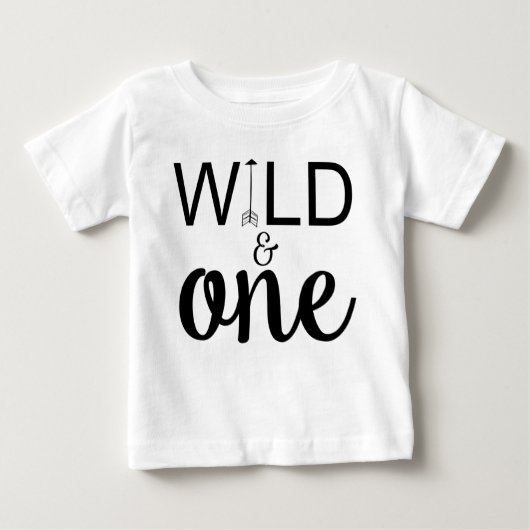 Wild en een pijl 1e verjaardag shirt (Voorkant)