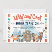 Wild en een verjaardag uitnodiging (Voorkant)