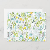 Wild en gratis patroon briefkaart (Voorkant / Achterkant)