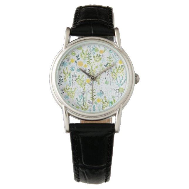 Wild en gratis patroon horloge (Voorkant)
