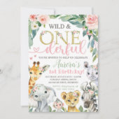 Wild en Onederful Uitnodiging, Safari Uitnodiging (Voorkant)