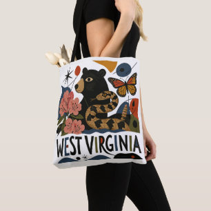 Wild en Prachtig West Virginia Volkskunst Draagtas