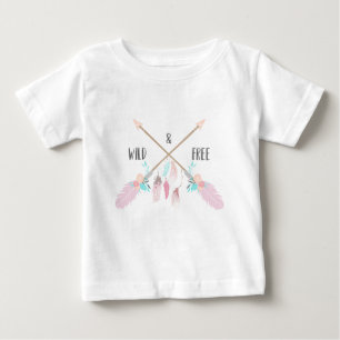 Wild En Vrij Boho Veren Typografie