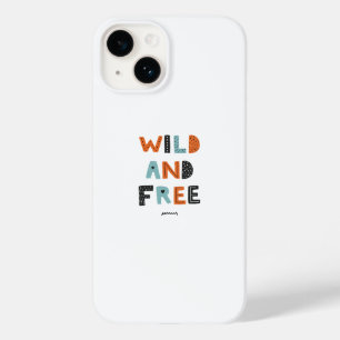 Wild en vrij   Doodle Letters Case-Mate iPhone 14 Hoesje