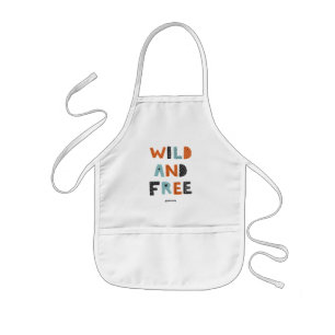 Wild en vrij Doodle Letters Kinder Schort