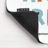 Wild en vrij | Doodle Letters Muismat (Hoek)