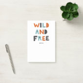 Wild en vrij | Doodle Letters Post-it® Notes (Kantoor)