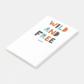 Wild en vrij | Doodle Letters Post-it® Notes (Schuin)