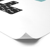 Wild en Vrij | Doodle Letters Poster (Hoek)