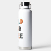 Wild en vrij | Doodle Letters Waterfles (Achterkant)