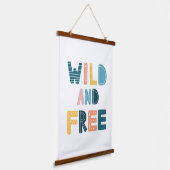 Wild en vrij hangend wandkleed (Gebogen)