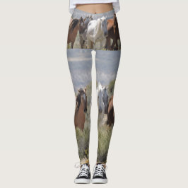 Wild en vrij lopen in zand wasbekken leggings