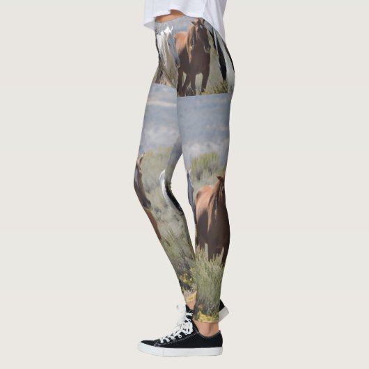 Wild en vrij lopen in zand wasbekken leggings (Links)