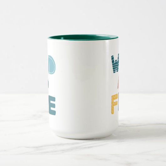 Wild en vrij mok (Midden)